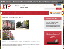 Tablet Screenshot of etp-servis.sk